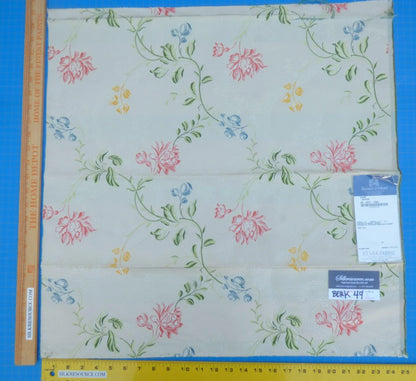 15 Berkbox49 Scalamandre Square Diane Bougie Silk Floral MSRP USD 1000/yard