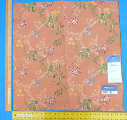 17 Berkbox49 Scalamandre Square Diane Corail Silk Orange MSRP USD 1000/yard