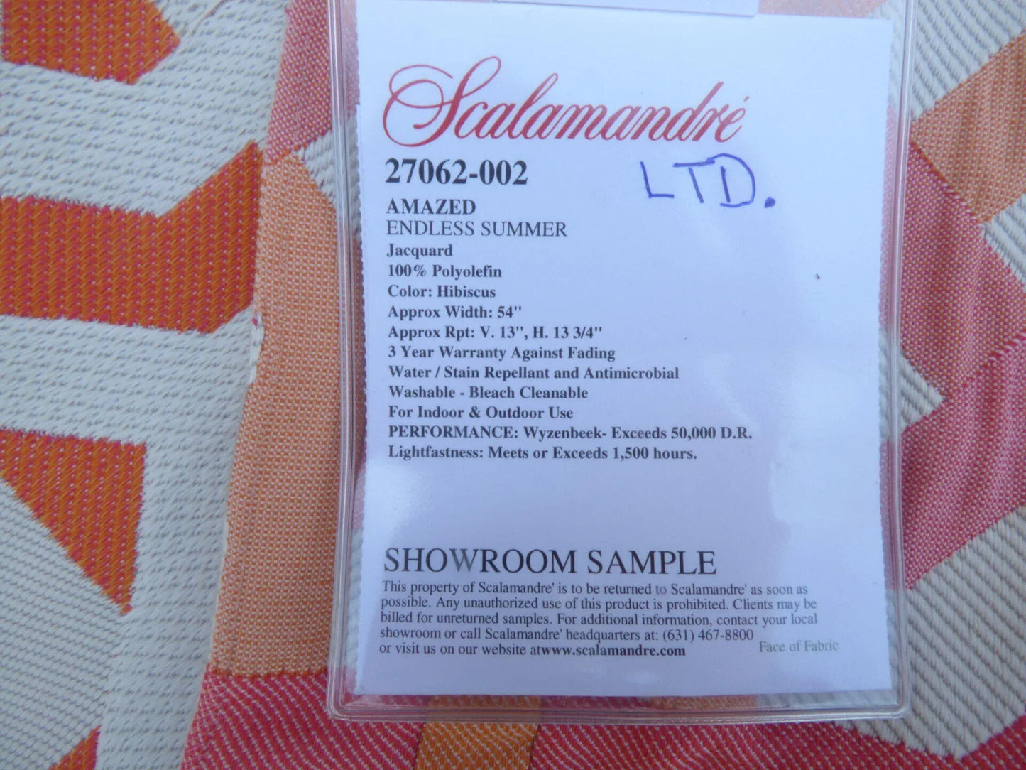 22 Berkbox49 Scalamandre Square Amazed Endless Summer Jacquard Hibiscus MSRP USD 200+