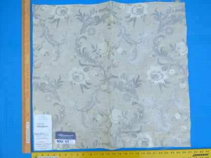 24 Berkbox49 Scalamandre Square Allegra Lampas Iii Silver Patina MSRP USD 600+/yard