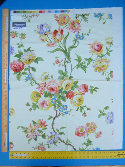 25 Berkbox49 Scalamandre Square Floral Cotton MSRP USD 200+