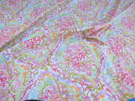 1 Berkbox50 Scalamandre Square Tropical Reef Colorfulness Embroidery Cotton 2.4yd MSRP USD 600+/yard