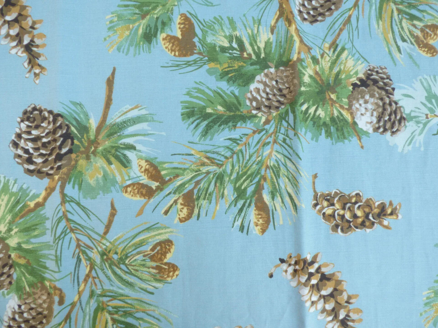 3 Berkbox50 Scalamandre Square Evergreen Blue Print 1.3yd MSRP USD 441/yard