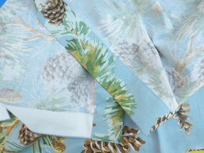 3 Berkbox50 Scalamandre Square Evergreen Blue Print 1.3yd MSRP USD 441/yard