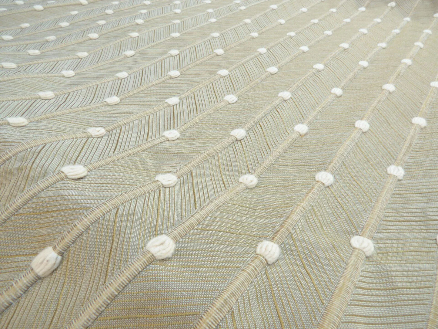 4 Berkbox50 Scalamandre Square Dot Stripe Brown 1.1 Yd MSRP USD 200+/yard