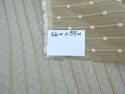 4 Berkbox50 Scalamandre Square Dot Stripe Brown 1.1 Yd MSRP USD 200+/yard