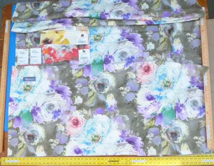 9 Berkbox50 Scalamandre Square Floren Spring Time Cotton 2.4 Yd MSRP USD 120/yrd