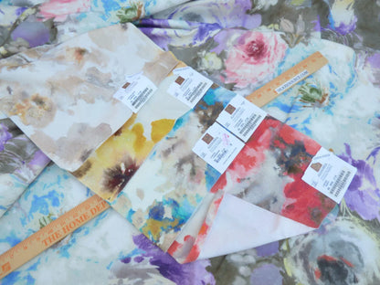 9 Berkbox50 Scalamandre Square Floren Spring Time Cotton 2.4 Yd MSRP USD 120/yrd