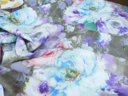 9 Berkbox50 Scalamandre Square Floren Spring Time Cotton 2.4 Yd MSRP USD 120/yrd