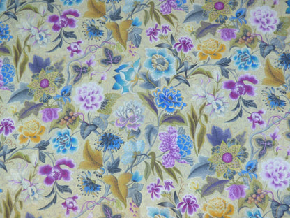 11 Berkbox50 Scalamandre Square Cottage Garden Purple Passion 2.4 Yd MSRP USD 204/yard
