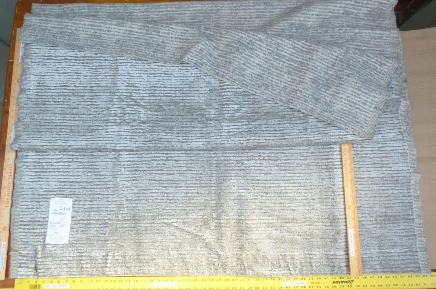 13 Berkbox50 Scalamandre Square Atira Cinder Gray 2.5yd MSRP USD 292/yard