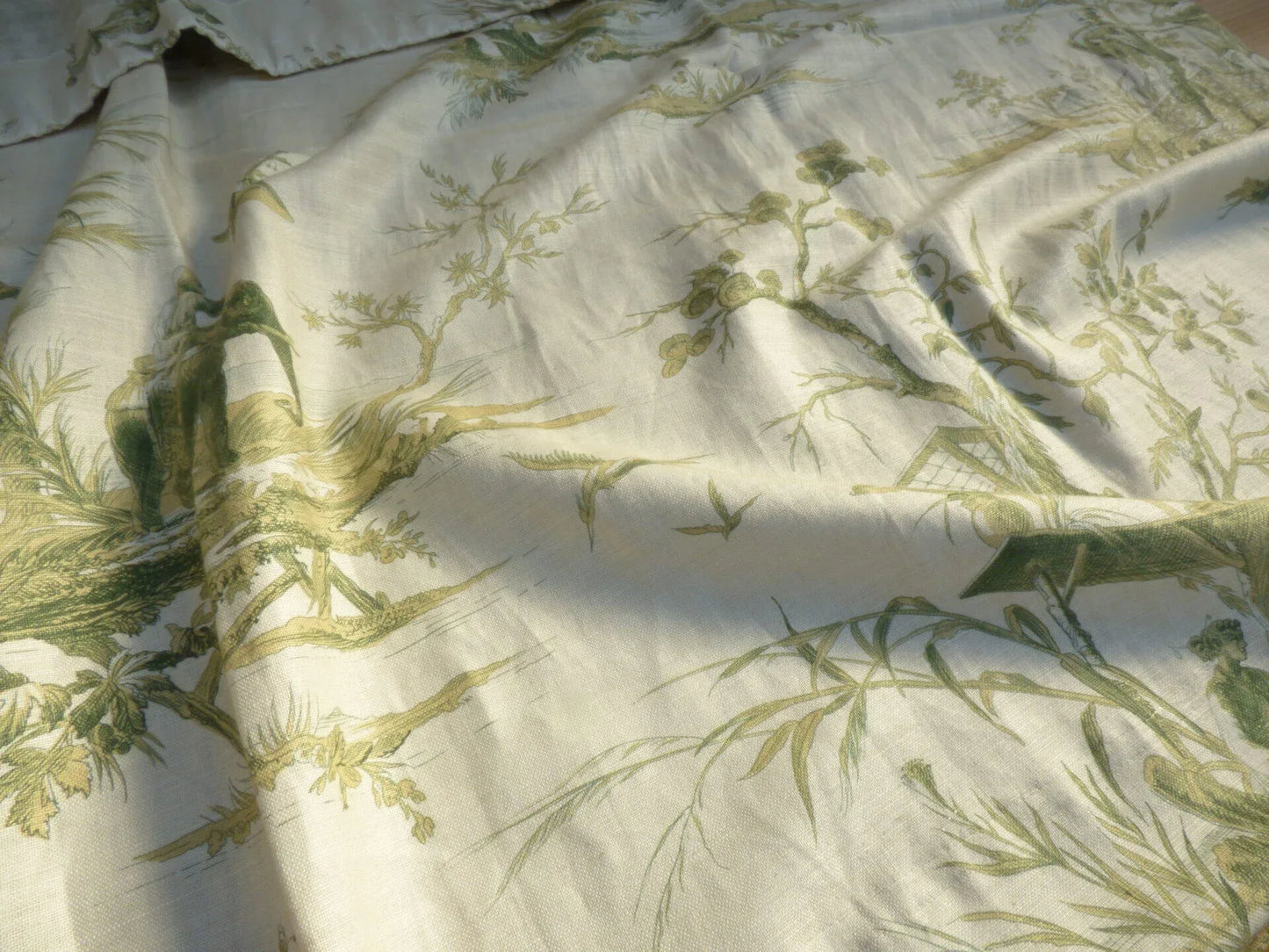 15 Berkbox50 Scalamandre Square 1.2yd Voyage En Chine Vert Chinoiserie Asian Garden Elephant MSRP USD 388/Yard