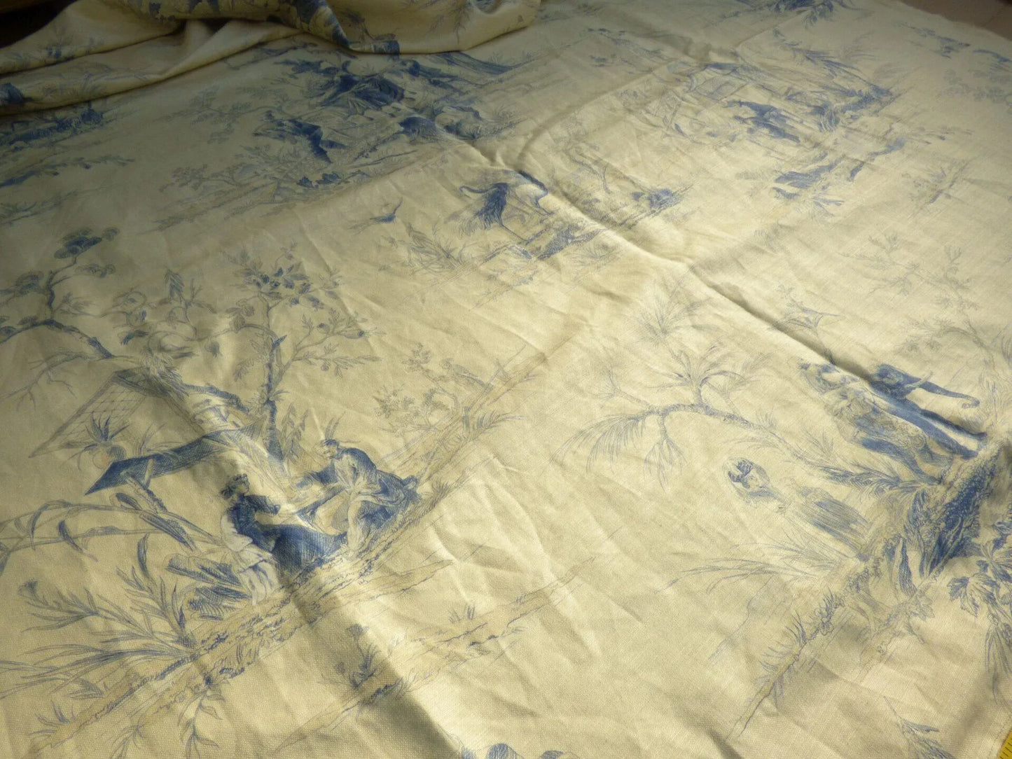 16 Berkbox50 Scalamandre Square 2.4yd Voyage En Chine Bleu Chinoiserie Asian Garden Elephant MSRP USD 388/Yard