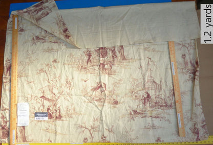 18 Berkbox50 Scalamandre Square 1.2yd Voyage En Chine Mauve Dark Purple Red Chinoiserie Asian Garden Elephant MSRP USD 388/Yard