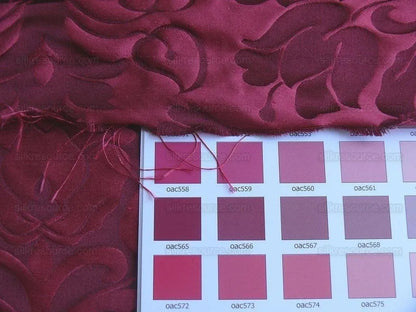 Scalamandre Love Bird Georgian Red100% Silk Damask MSRP USD 664