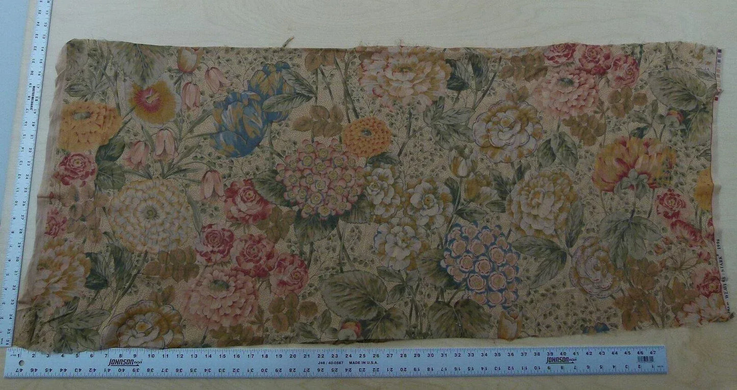 0.6y Scalamandre Vera Sheer Exuberant Dalia Fields Cotton Voile from Italy MSRP USD 188/Y