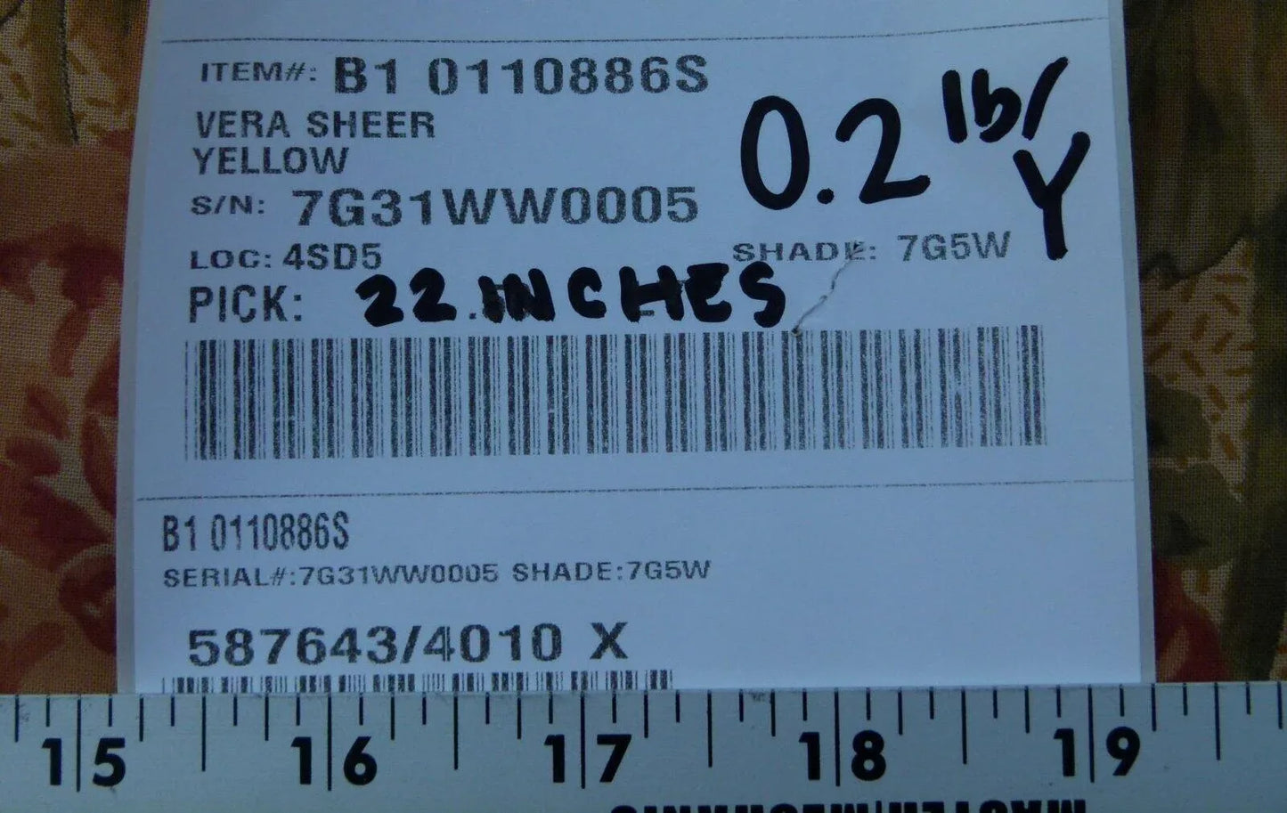 0.6y Scalamandre Vera Sheer Exuberant Dalia Fields Cotton Voile from Italy MSRP USD 188/Y