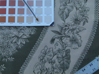 By Yard Scalamandre Jangala Jungle Green Safari Animal Leopard Monkey Hummingbird MSRP USD 320/Y