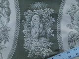 By Yard Scalamandre Jangala Jungle Green Safari Animal Leopard Monkey Hummingbird MSRP USD 320/Y