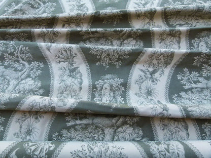 By Yard Scalamandre Jangala Jungle Green Safari Animal Leopard Monkey Hummingbird MSRP USD 320/Y