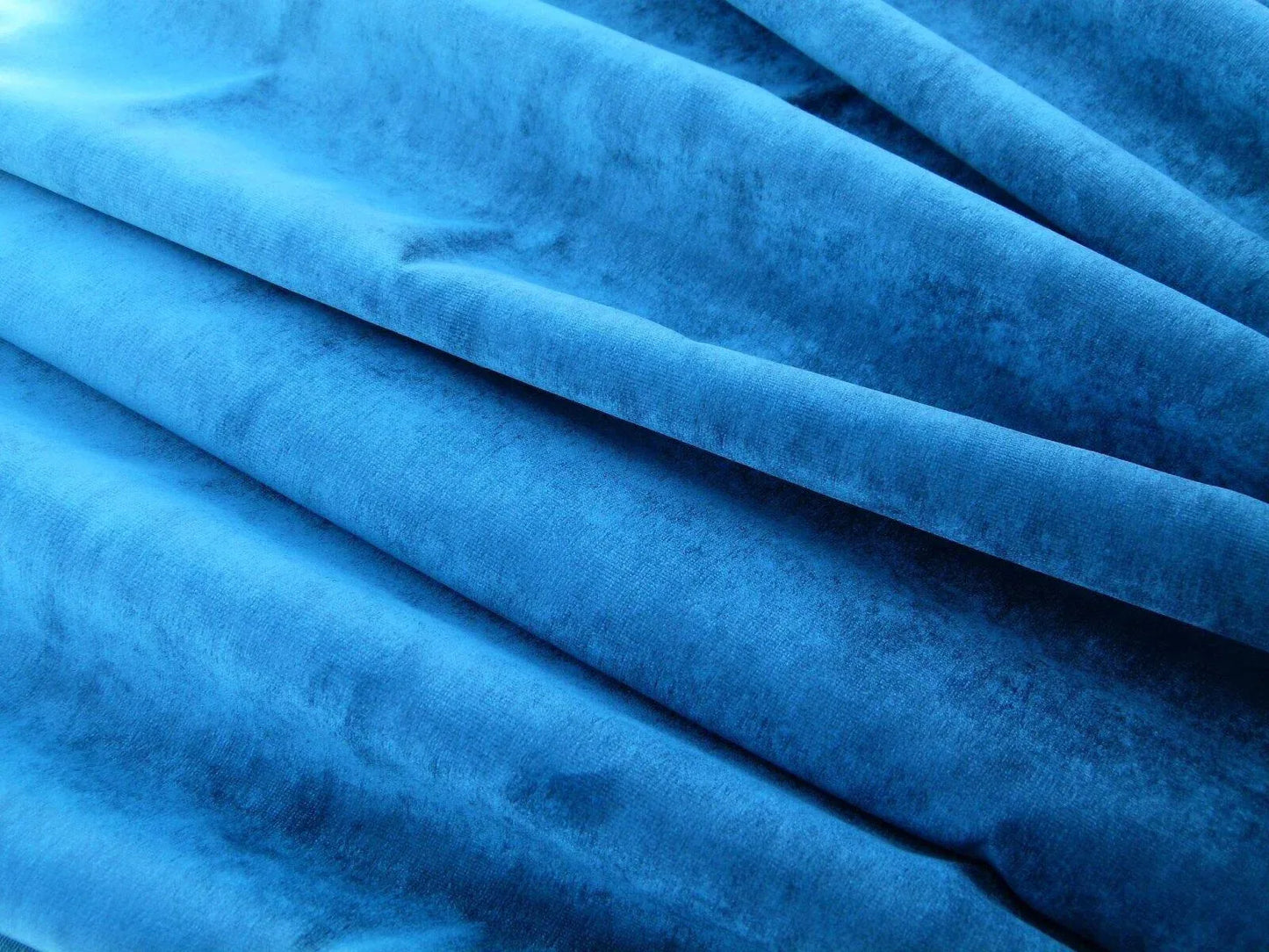 By Yard Scalamandre Old World Weavers Constantin Velvet Ocean Blue Shimmering Heavy! MSRP USD 398/Y