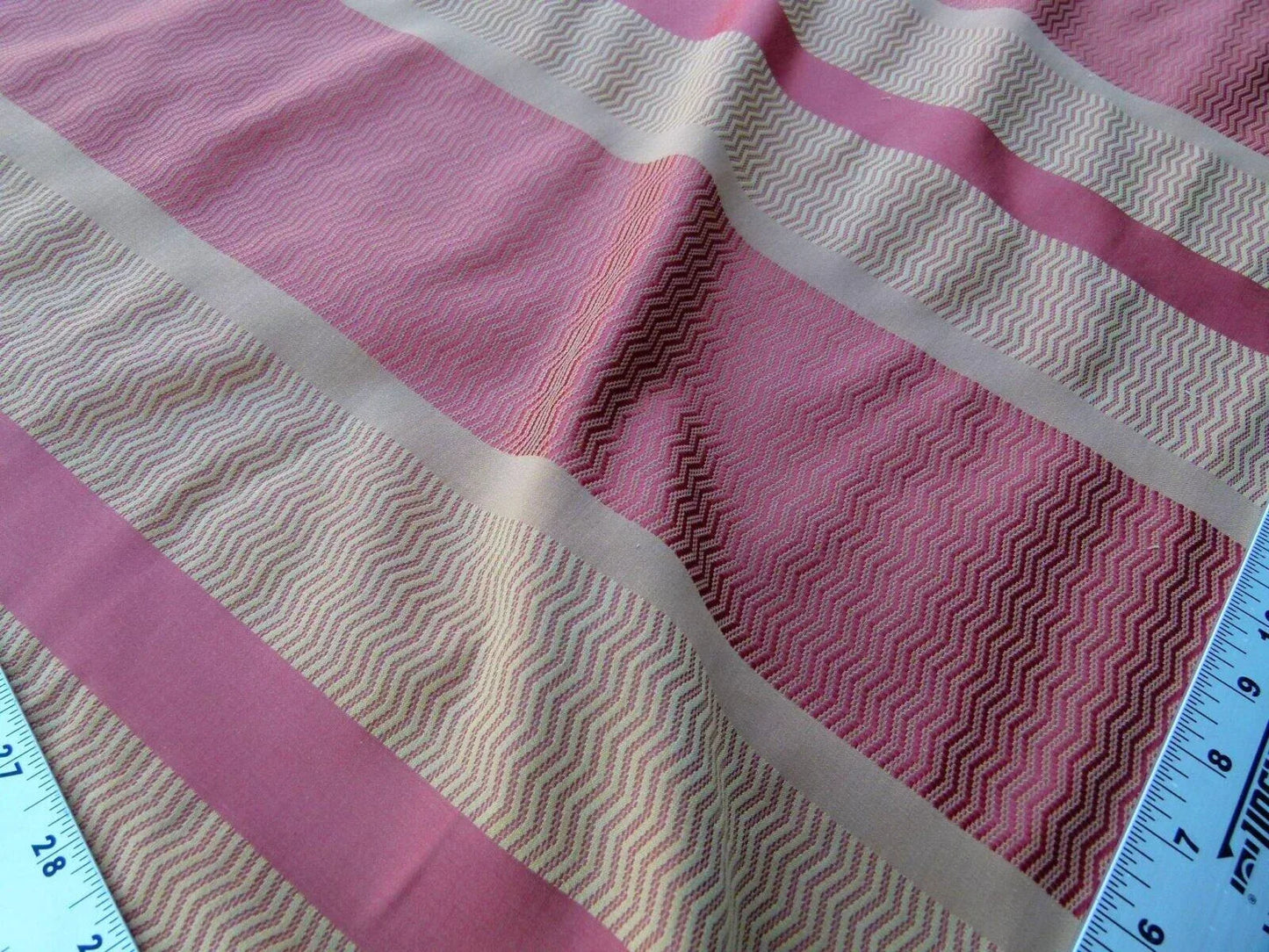 By Yard Montes Stripe Gw Rust (reversible) Scalamandre Grey Watkins MSRP USD 228/Y