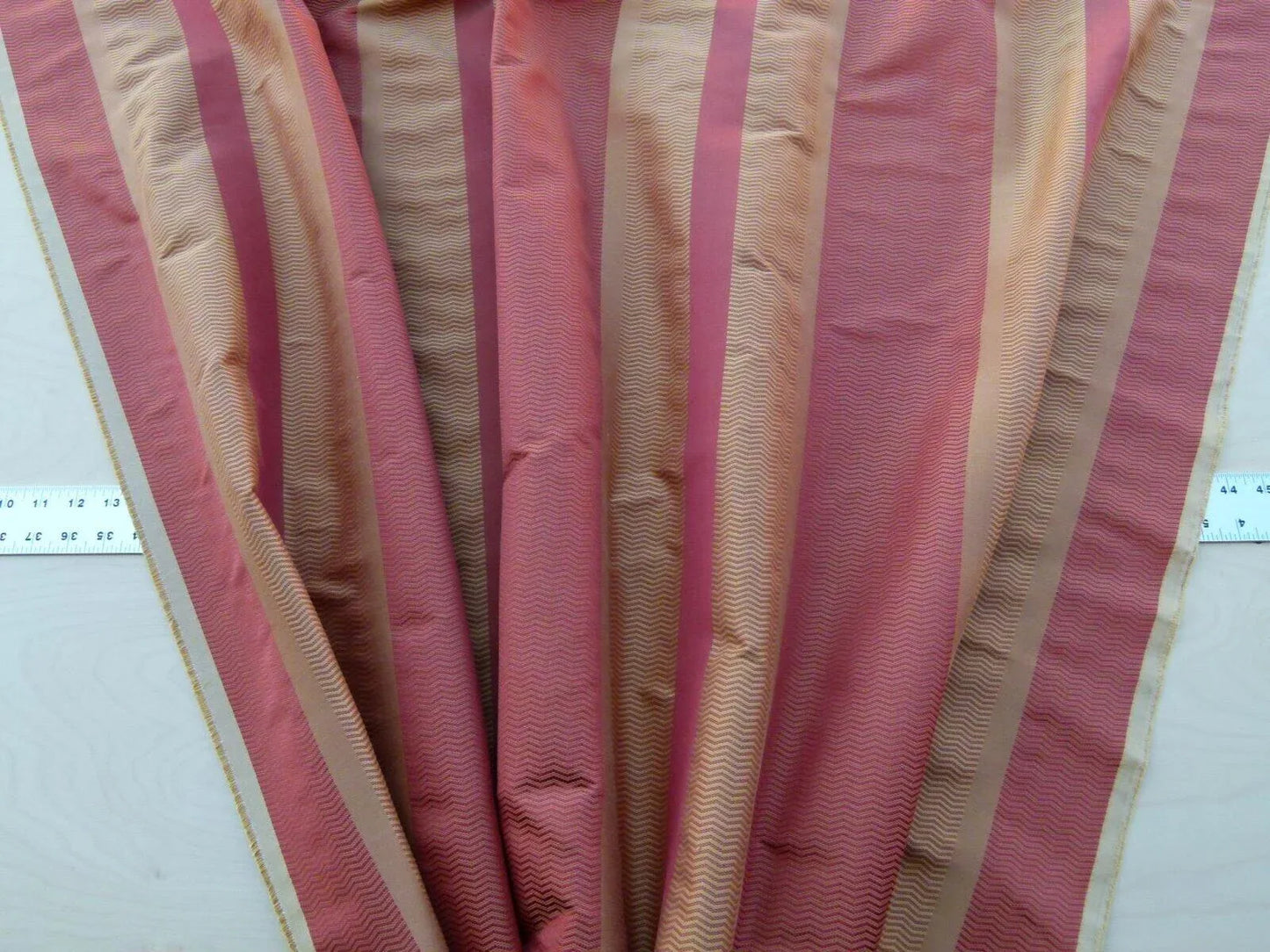 By Yard Montes Stripe Gw Rust (reversible) Scalamandre Grey Watkins MSRP USD 228/Y