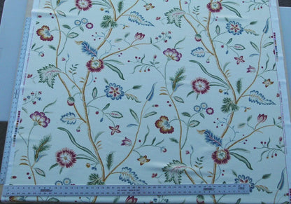 By Yard Renata Pale Yellow Grey Watkins Scalamandre Floral Toile MSRP USD 368/Y