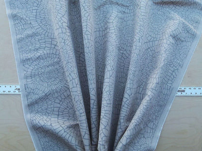 By Yard Dianthus Pewter Gray On Beige Scalamandre Mid-century MSRP USD 144/Y