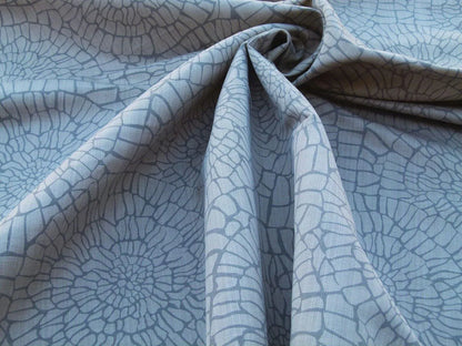 By Yard Dianthus Pewter Gray On Beige Scalamandre Mid-century MSRP USD 144/Y