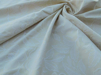 By Yard Jacobean Bouquet Woven Flowers Fh Ivory Scalamandre MSRP USD 192Usd/Y