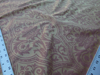 By Yard Brahms Damask Gold Red Scalamandre Silk Rhythmic Medallion MSRP USD 272Usd/Y