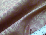 By Yard Brahms Damask Gold Red Scalamandre Silk Rhythmic Medallion MSRP USD 272Usd/Y