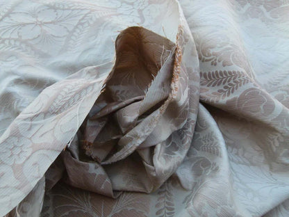 By Yard Bonaparte Taupe Scalamandre Silk Italy MSRP USD 352/Y
