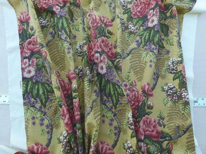 By Yard Scalamandre Old World Weavers Romsey Multi/moutarde Mustard Yellow Flower Tree Of Life English Garden MSRP USD 508/y