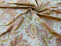 Scalamandre Fonthill Douglas Parprika Silk Paisley Fabric - Red Gold - 1.25 yards