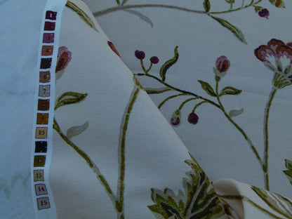 By Yard Renata Bisque Grey Watkins Scalamandre Floral Toile MSRP USD 368/Y