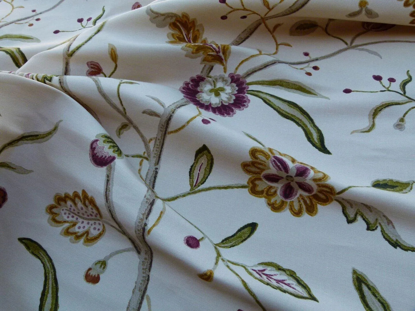 By Yard Renata Bisque Grey Watkins Scalamandre Floral Toile MSRP USD 368/Y