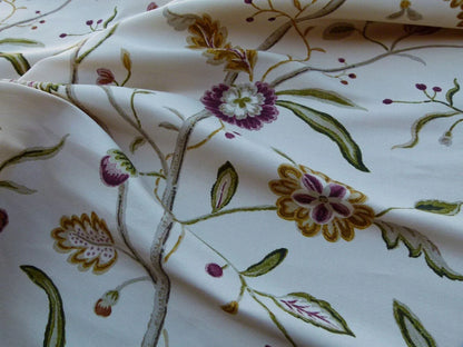 By Yard Renata Bisque Grey Watkins Scalamandre Floral Toile MSRP USD 368/Y