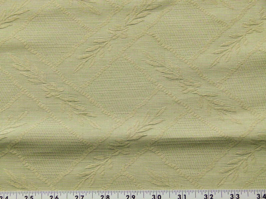 By Yard Grey Watkins Scalamandre Vasse Misty Green Woven Lattice Fretwork Laurel Leaf MSRP USD 188Usd/Y