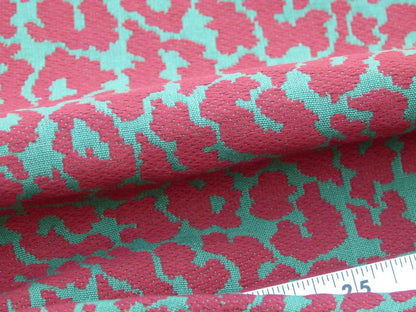 Scalamandre Enchanting Himalaya Red Green Animal Skin Snow Leopard Fonthill Tapestry Heavy!