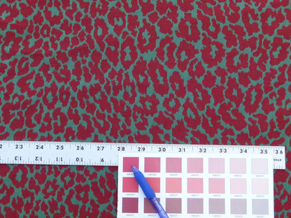 Scalamandre Enchanting Himalaya Red Green Animal Skin Snow Leopard Fonthill Tapestry Heavy!
