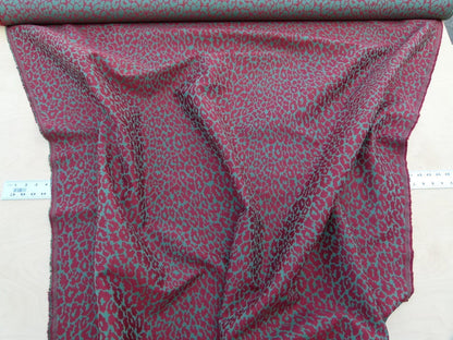 Scalamandre Enchanting Himalaya Red Green Animal Skin Snow Leopard Fonthill Tapestry Heavy!