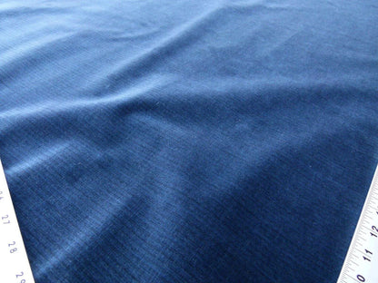 Scalamandre Strie Amboise Midnight Blue Thick Lush Cotton Velvet MSRP USD 196/Yd