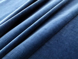 Scalamandre Strie Amboise Midnight Blue Thick Lush Cotton Velvet MSRP USD 196/Yd