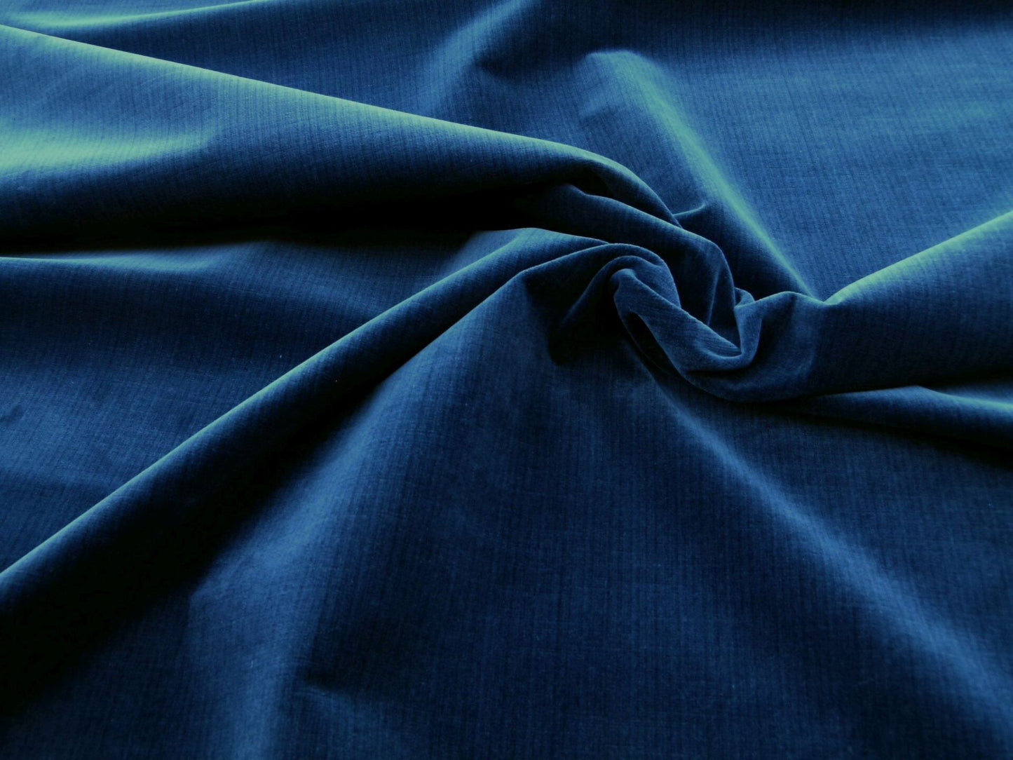 Scalamandre Strie Amboise Midnight Blue Thick Lush Cotton Velvet MSRP USD 196/Yd