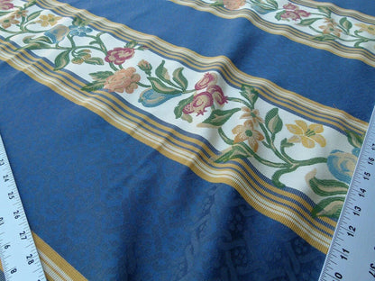 Scalamandre Salerno Grey Watkins Blue Floral Pomegranate Pear Rose Stripe MSRP USD 152/Y