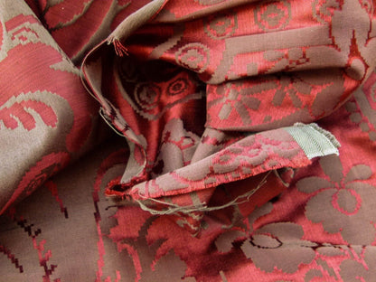 Scalamandre Murat Red Gold Orange Renaissance Old World Weavers Traditional Damask MSRP USD 310/y