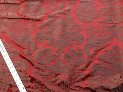 Scalamandre Murat Red Gold Orange Renaissance Old World Weavers Traditional Damask MSRP USD 310/y