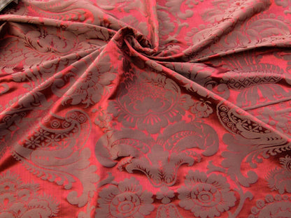 Scalamandre Murat Red Gold Orange Renaissance Old World Weavers Traditional Damask MSRP USD 310/y